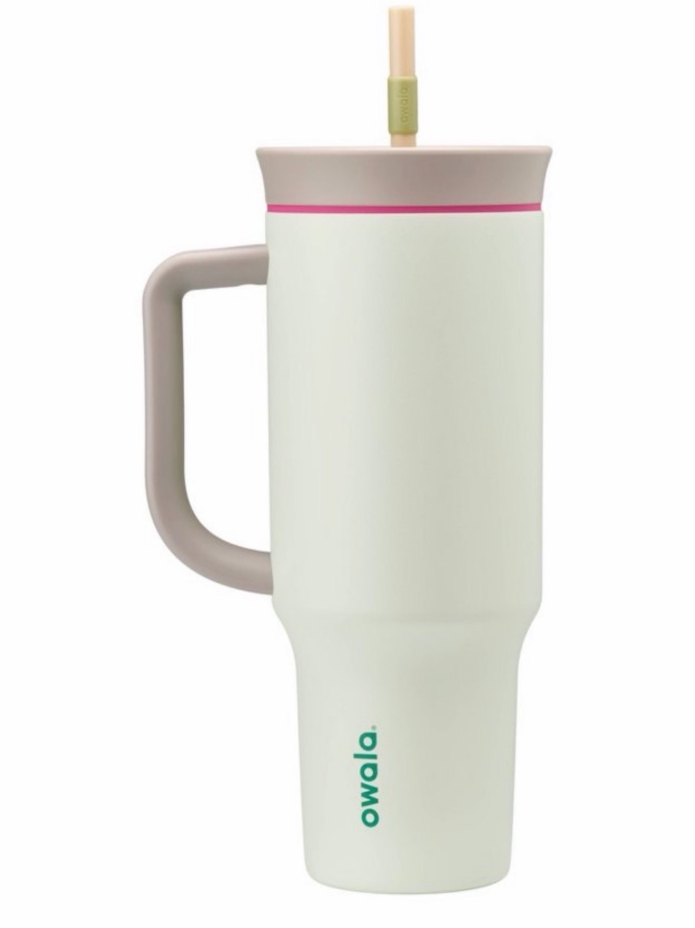 New Owala 40oz Stainless Steel Straw Tumbler Alpine Sport Mint Green Travel